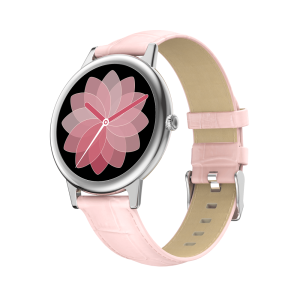 Smartwatch Premium pentru dame curea de piele comod la purtare functii multiple E10 1