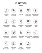 Smartwatch T500 pentru Android si iOS, Monitorizare Cardiaca, Tensiune Arteriala, Sedentarism, Somn, Bluetooth 4.2, HiWatch