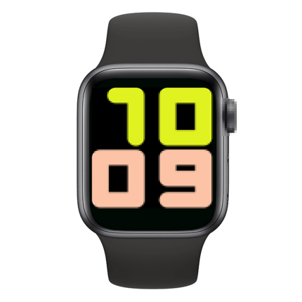 Smartwatch T500 pentru Android si iOS, Monitorizare Cardiaca, Tensiune Arteriala, Sedentarism, Somn, Bluetooth 4.2, HiWatch - Negru