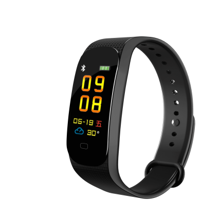 Bratara Fitness pentru monitorizare tensiune arteriala, ritm cardiac, nivel oxigen, pedometru, primire notificari, model M5