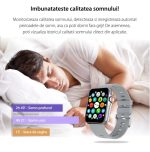 Ceas Smartwatch D06, cu Moduri sportive, Functii sanatate, Monitorizare somn, Memento sedentar, Alarma, Istoric apeluri