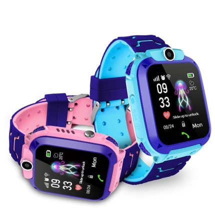 Ceas smartwatch pentru copii, ecran tactil, urmarire GPS, rezistenta IP67, S12