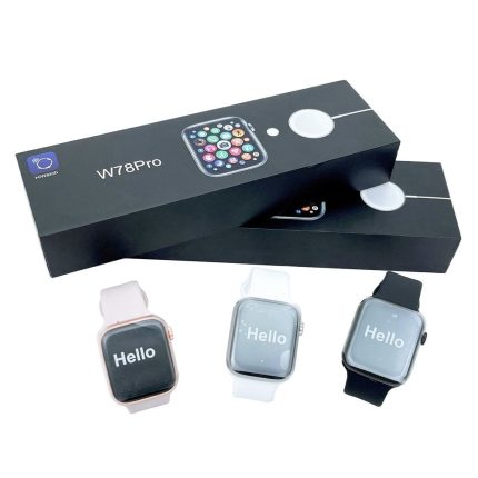 Smartwatch W78 Pro, 1.75 full touch screen, cronograf, termometru, monitor ritm cardiac, functii multiple
