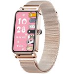 Ceas Smartwatch pentru femei, display 1.45 inch, functii sanatate, calorii, pasi, ritm cardiac, model ZX19