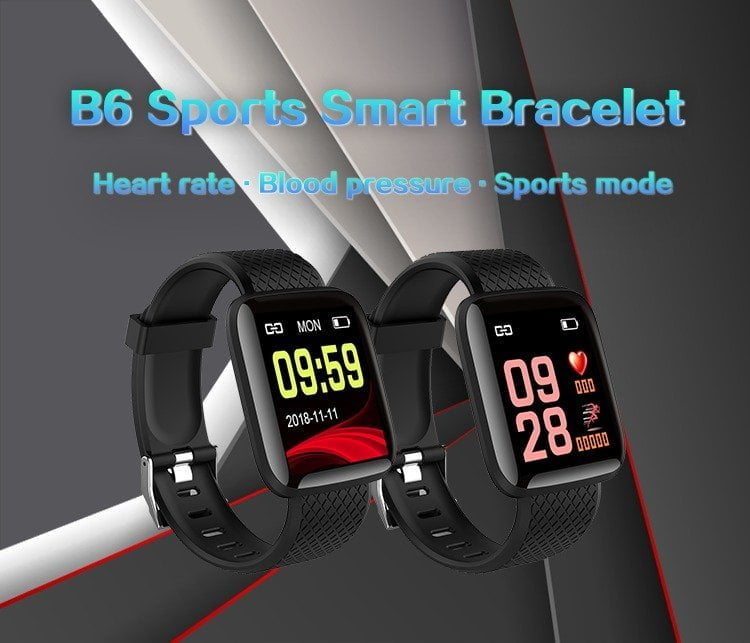 Ceas fitness smartwatch cu bluetooth si multe functii, notificari, ritm cardiac, puls, model 116 37