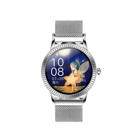 Ceas Smartwatch pentru Femei, Impermeabil, Monitor Ritm Cardiac, Baterie 150 mAh, model CF18P