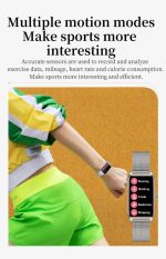 Ceas Smartwatch pentru femei, display 1.45 inch, functii sanatate, calorii, pasi, ritm cardiac, model ZX19