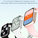 Smartwatch W78 Pro, 1.75 full touch screen, cronograf, termometru, monitor ritm cardiac, functii multiple