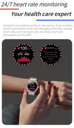 Ceas Smartwatch pentru Femei, Impermeabil, Monitor Ritm Cardiac, Baterie 150 mAh, model CF18P