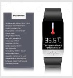 Smartwatch special pentru monitorizare functii vitale, monitorizare temperatura 24 de ore, EKG, tensiune arteriala, puls, model T1