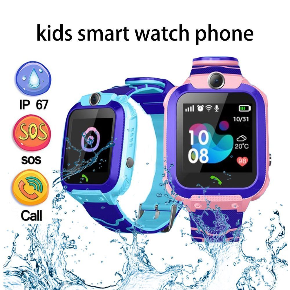 Ceas smartwatch pentru copii, ecran tactil, urmarire GPS, rezistenta IP67, S12 41
