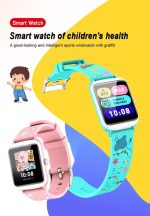 Smartwatch pentru copii, model P50, design modern si comod la purtare, viu colorat, functii interactive, monitorizare stare de sanatate