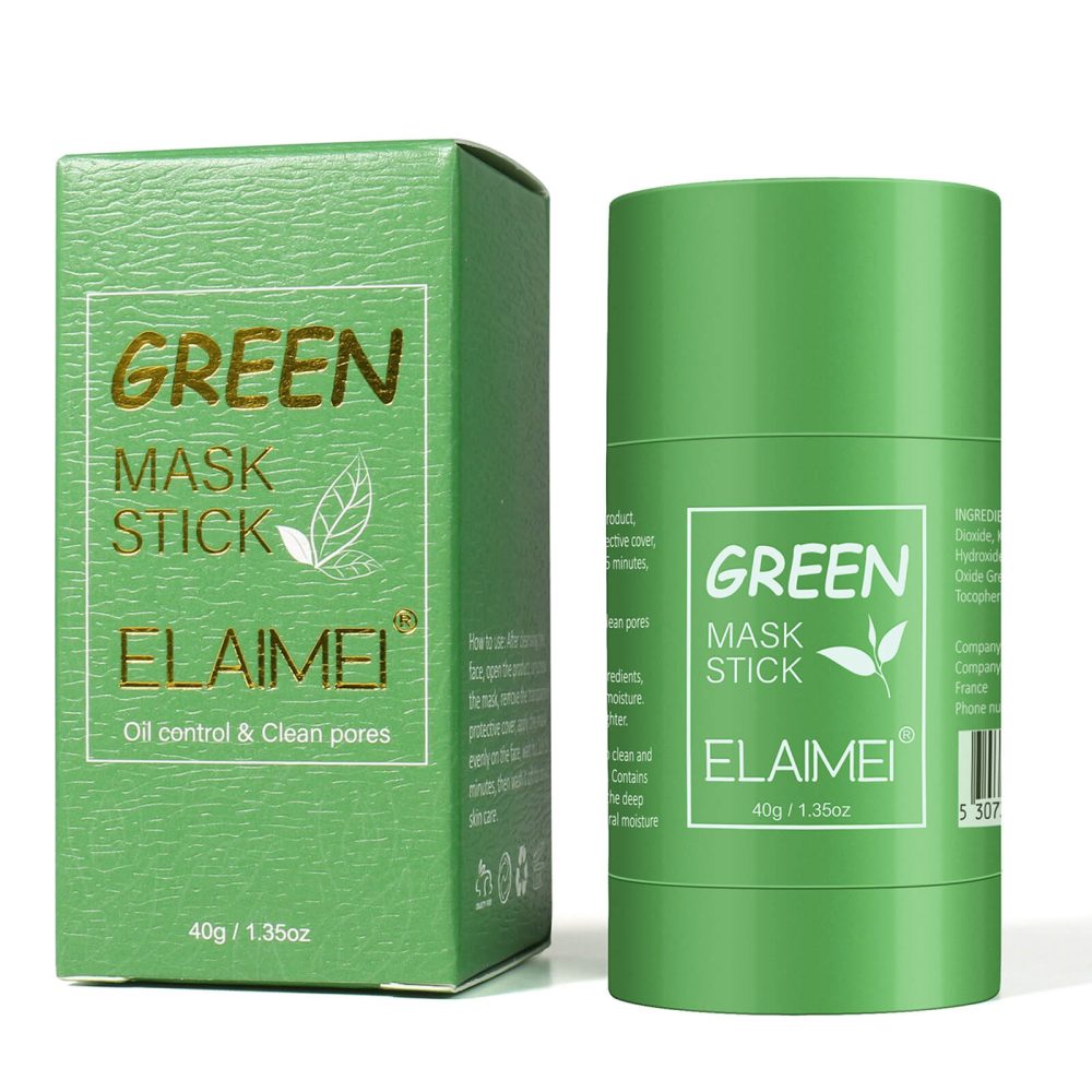 Masca faciala din argila si ceai verde purificatoare curata pielea hidrateaza 40 gr Elaimei 1