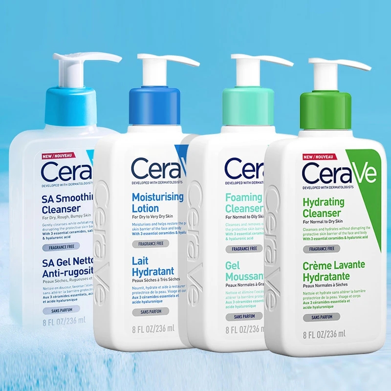 Set complet CeraVe – Lotiune Hidratanta, Gel de Curatare, Gel de Spalare, Gel Spumant Set complet CeraVe – Lotiune Hidratanta, Gel de Curatare, Gel de Spalare, Gel Spumant