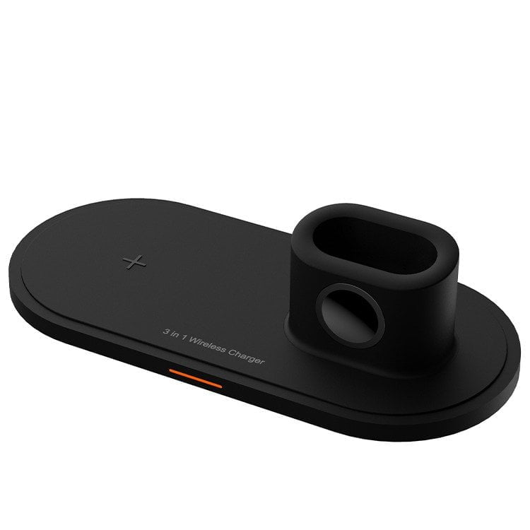 Incarcator fara fir, 3 in1, 2W 3W 10W, pentru smartphone, casti sau smartwatch, 1 buc, model W33
