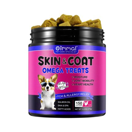 Oimmal Skin&Coat, omega treat, recompense masticabile pentru ingrijirea blanii cainilor, 2 buc la preț de 1