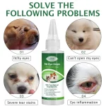 Picaturi de ochi pentru animale, scapa de conjuctivita si curata globul ocular, 60 ml, Elaimei
