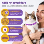 Pachet de 4 zgarde calmante cu feromoni pentru pisici , Oimmal, +cadou surpriză