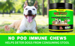 Oimmal, NOO POO , descurajarea consumului de scaun, probiotice masticabile moi pentru câini