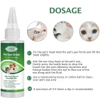 Picaturi de ochi pentru animale, scapa de conjuctivita si curata globul ocular, 60 ml, Elaimei