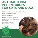 Picaturi de ochi pentru animale, scapa de conjuctivita si curata globul ocular, 60 ml, Elaimei