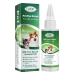 Picaturi de ochi pentru animale, scapa de conjuctivita si curata globul ocular, 60 ml, Elaimei