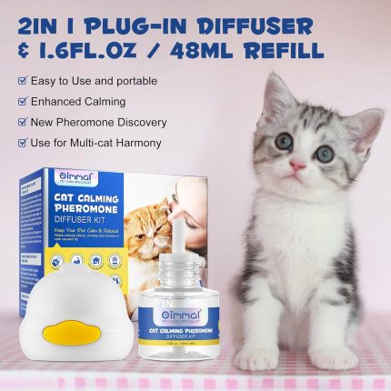 Vaporizator electric Oimmal ,cu feromoni pentru pisici,1 rezerva , 48 ml, + cadou surpriză