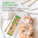 Periute de dinti, eco friendly din bambus, pentru animale de companie, din bambus, 3 buc/set, Elaimei, 2 buc. la preț de 1