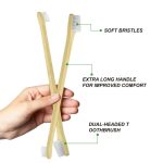 Periute de dinti, eco friendly din bambus, pentru animale de companie, din bambus, 3 buc/set, Elaimei, 2 buc. la preț de 1
