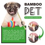 Periute de dinti, eco friendly din bambus, pentru animale de companie, din bambus, 3 buc/set, Elaimei, 2 buc. la preț de 1