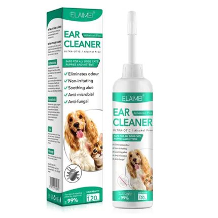 Solutie otica pentru caini si pisici, elimina mirosul, efect anti-microbian, 120 ml, Elaimei