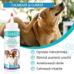 Solutie pentru curatarea si igienizarea urechilor, pudra antiseptica pentru caini si pisici, 30 gr, Elaimei, 2 buc. la preț de 1