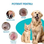 Solutie pentru curatarea si igienizarea urechilor, pudra antiseptica pentru caini si pisici, 30 gr, Elaimei, 2 buc. la preț de 1
