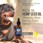 Ulei de Canabis (Canepa) Medicinal – CBD, pentru animale, 100% Natural, 1500 mg, Aliver