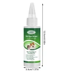 Picaturi de ochi pentru animale, scapa de conjuctivita si curata globul ocular, 60 ml, Elaimei