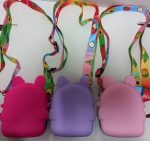 Geanta Pop It – Iepure, silicon, antistres, Multicolor